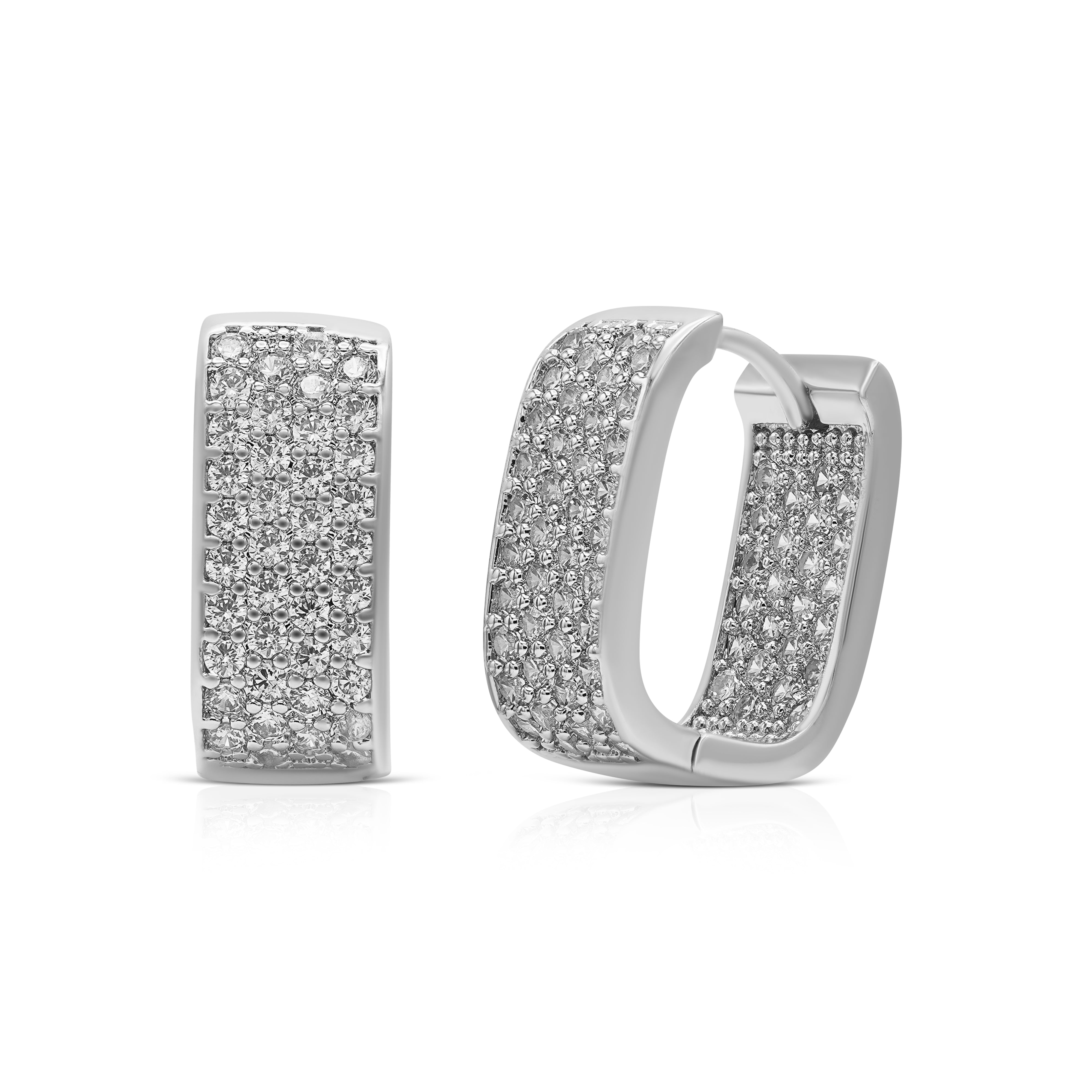 UrbanVibe Hip Hop Hollow Hoop Earrings