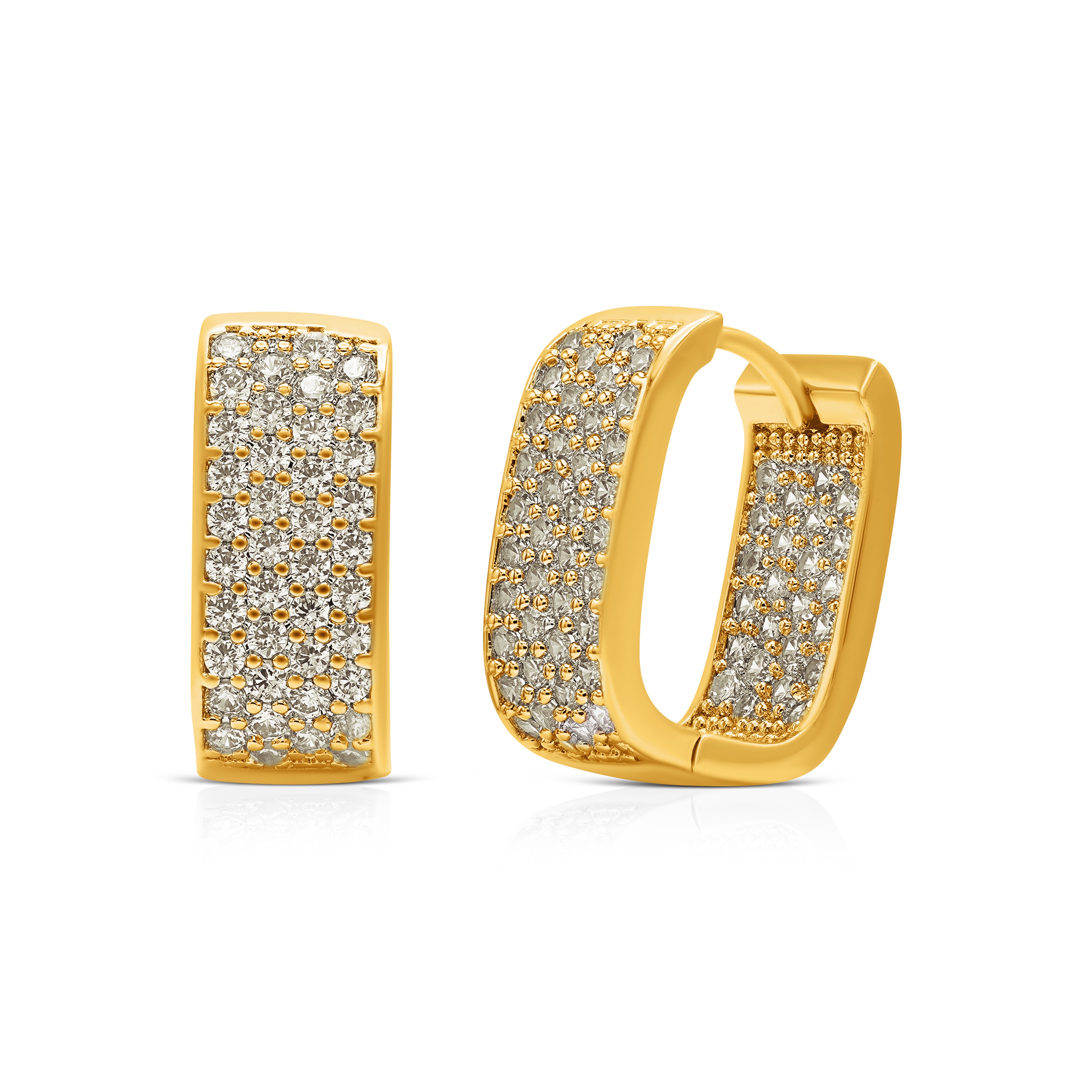 UrbanVibe Hip Hop Hollow Hoop Earrings