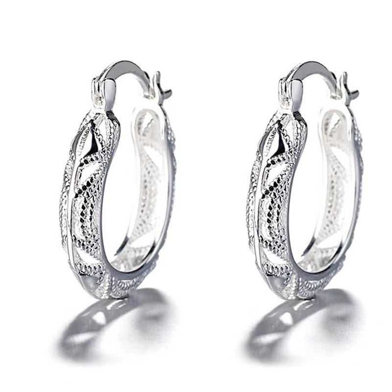 AuraLoop Hollow Hoop Earrings